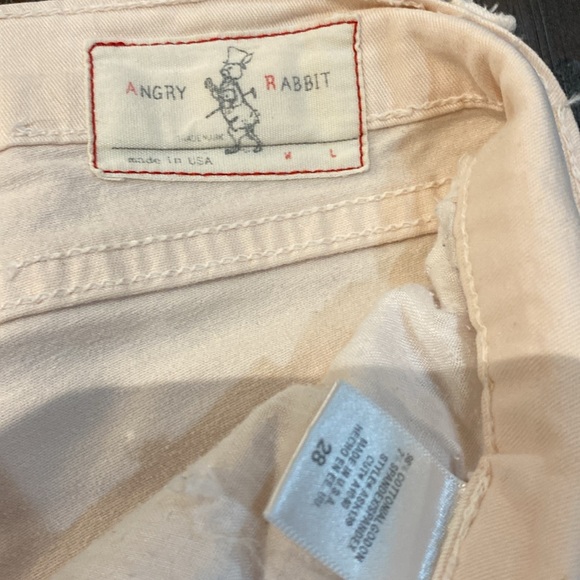 Angry Rabbit ladies light pink cotton pants in size 28. - Picture 3 of 8